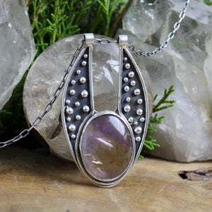 Voyager Moon Necklace // Ametrine - Acid Queen Jewelry