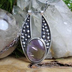 Voyager Moon Necklace // Ametrine - Acid Queen Jewelry