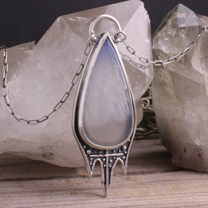 Voyager Necklace // Blue Lace Agate