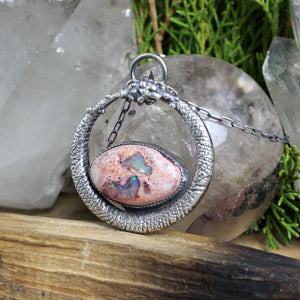 Serpent Queen Necklace // Mexican Fire Opal - Acid Queen Jewelry