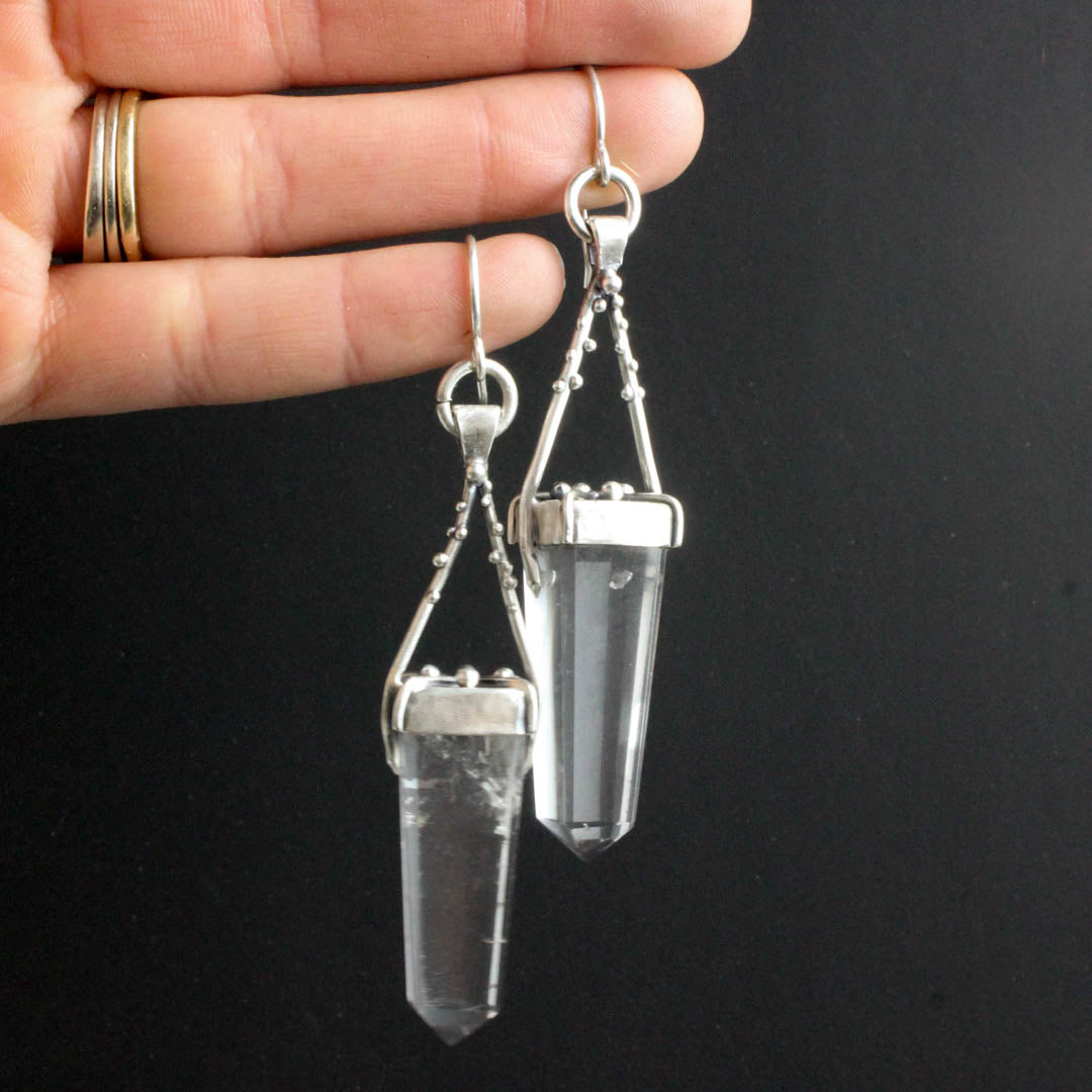 Amplifier Earrings // Quartz