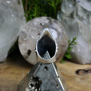 Warrior Ring // Dendritic Agate- Size 5.5 - Acid Queen Jewelry