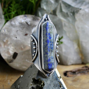 Amplifier Ring //Lapis Lazuli Size 10 - Acid Queen Jewelry