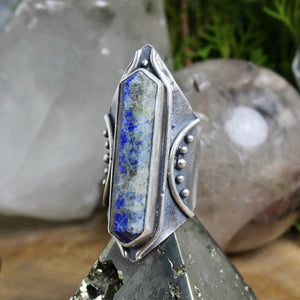 Amplifier Ring //Lapis Lazuli Size 10 - Acid Queen Jewelry