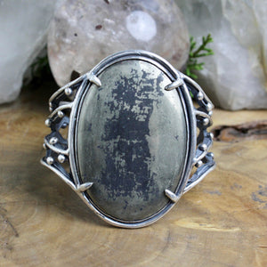 Warrior Laced Cuff // Pyrite - Acid Queen Jewelry