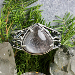 Warrior Laced Cuff // Rutilated Quartz - Acid Queen Jewelry