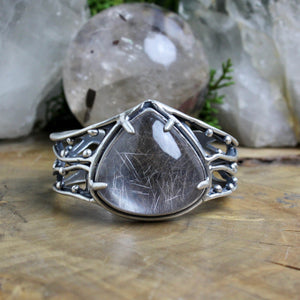Warrior Laced Cuff // Rutilated Quartz - Acid Queen Jewelry