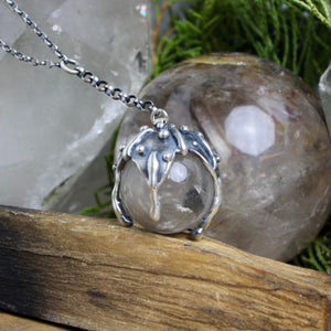 Sorceress Lariat Necklace // Clear Quartz - Acid Queen Jewelry