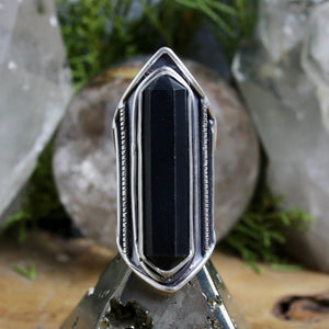 Amplifier Ring // Onyx - Size 7 - Acid Queen Jewelry