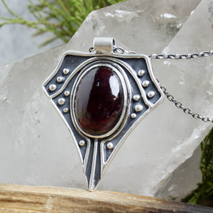 Voyager Necklace // Garnet - Acid Queen Jewelry