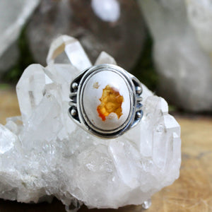 Warrior Ring // Mexican Fire Opal - Size 7 - Acid Queen Jewelry