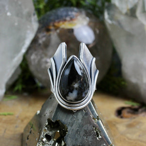 Warrior Ring // Agate- Size 10.5 - Acid Queen Jewelry