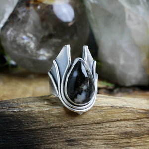 Warrior Ring // Agate- Size 10.5 - Acid Queen Jewelry