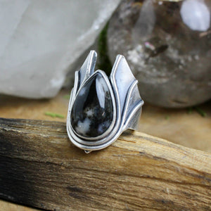 Warrior Ring // Agate- Size 10.5 - Acid Queen Jewelry