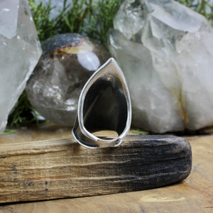 Warrior Ring // Green Agate - Size 10 - Acid Queen Jewelry