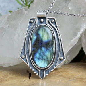 Voyager Necklace // Labradorite - Acid Queen Jewelry
