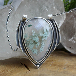Voyager Necklace //  Moss Agate - Acid Queen Jewelry