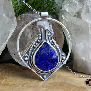 Conjurer Necklace //  Lapiz Lazuli - Acid Queen Jewelry
