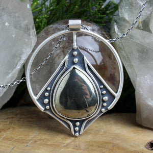 Conjurer Necklace // Pyrite - Acid Queen Jewelry