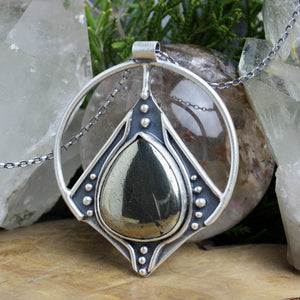 Conjurer Necklace // Pyrite - Acid Queen Jewelry