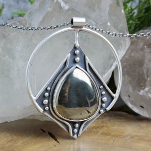 Conjurer Necklace // Pyrite - Acid Queen Jewelry