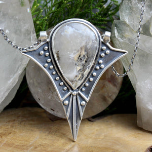 Voyager Necklace // Dendritic Opal - Acid Queen Jewelry