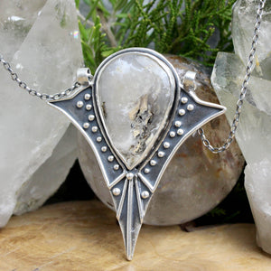 Voyager Necklace // Dendritic Opal - Acid Queen Jewelry