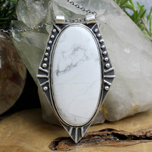 Voyager Necklace // Howlite - Acid Queen Jewelry