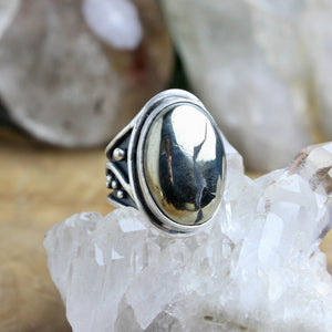 Warrior Ring //  Pyrite - Size 6 - Acid Queen Jewelry