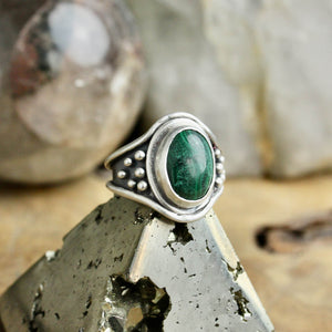 Warrior Ring // Malachite - Size 7