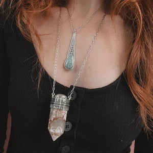 Voyager Drop Necklace // Ocean Jasper