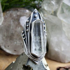 Amplifier Ring // Quartz - Size 10 - Acid Queen Jewelry