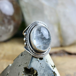 Warrior Ring //  Aquamarine - Size 6 - Acid Queen Jewelry