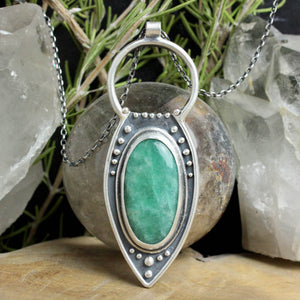 Voyager Key Necklace // Amazonite