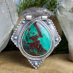 Voyager Necklace //  Chrysocolla - Acid Queen Jewelry