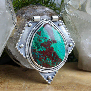 Voyager Necklace //  Chrysocolla - Acid Queen Jewelry
