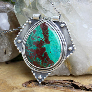 Voyager Necklace //  Chrysocolla - Acid Queen Jewelry