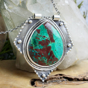 Voyager Necklace //  Chrysocolla - Acid Queen Jewelry