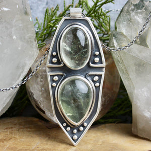 Voyager Necklace // Green Quartz - Acid Queen Jewelry