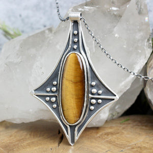 Voyager Necklace // Tigers Eye - Acid Queen Jewelry
