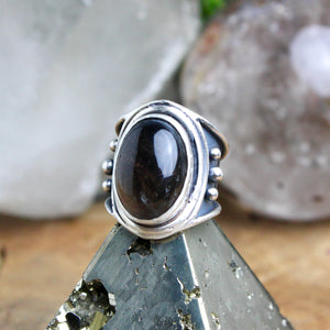 Warrior Ring // Smoky Quartz - Size 6 - Acid Queen Jewelry