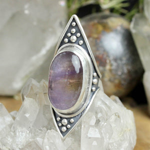 Warrior Shield Ring // Ametrine - Size 7.5