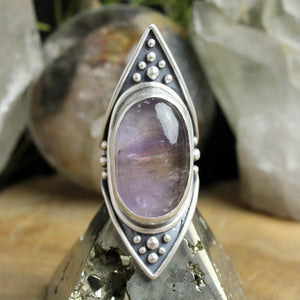 Warrior Shield Ring // Ametrine - Size 7.5