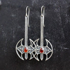 Battle Axe Dangle Earrings // Carnelian - Acid Queen Jewelry