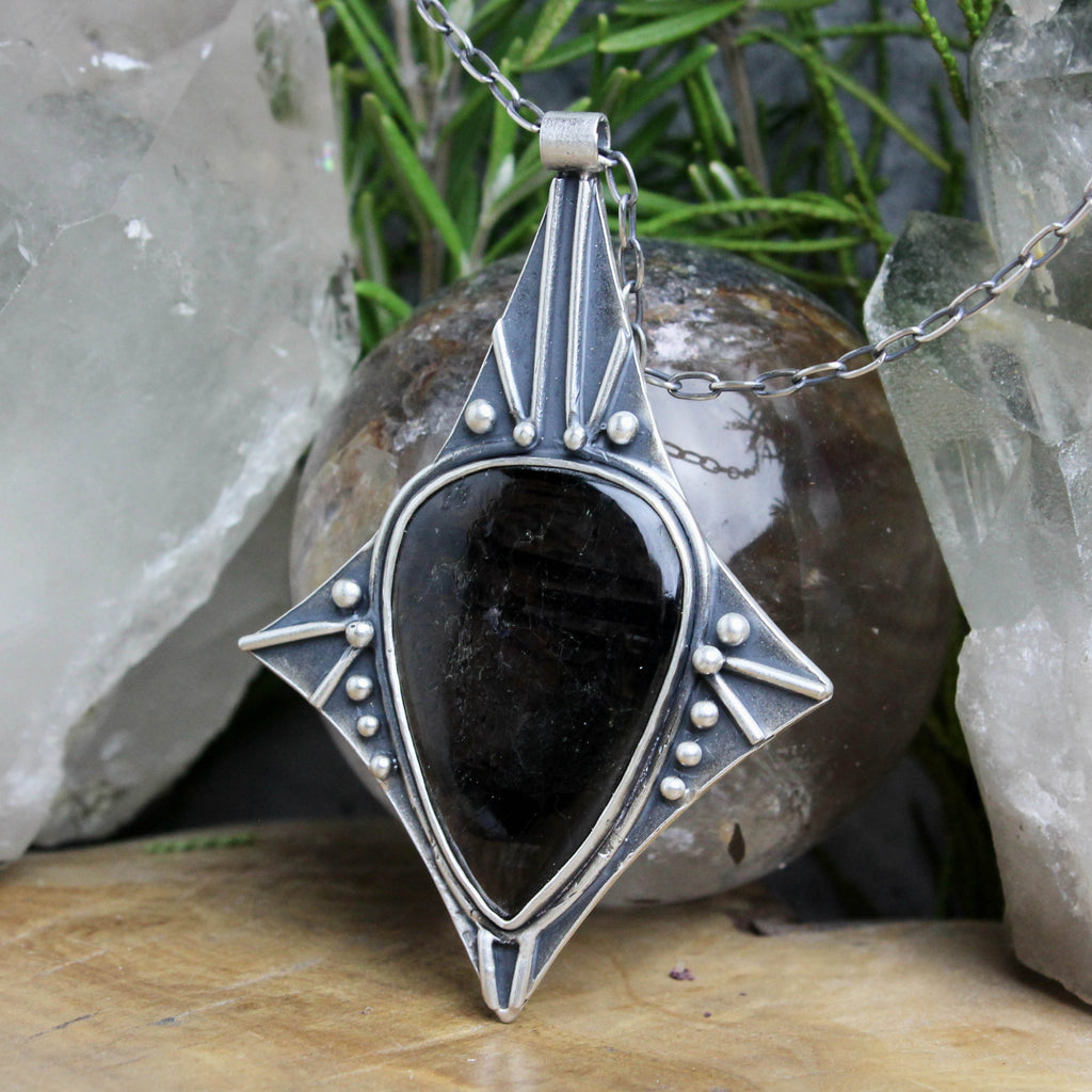 Voyager Necklace // Hypersthene - Acid Queen Jewelry