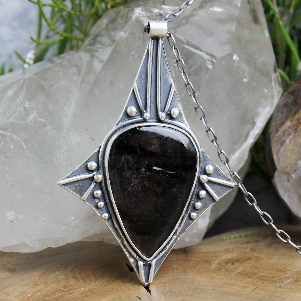 Voyager Necklace // Hypersthene - Acid Queen Jewelry