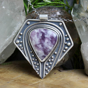 Voyager Necklace //  Lepidolite - Acid Queen Jewelry