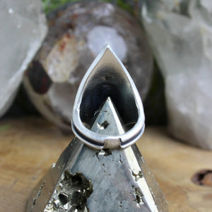 Warrior Ring // Rainbow Moonstone - Size 8 - Acid Queen Jewelry
