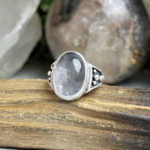 Warrior Ring // Tourmalated Quartz - Size 6