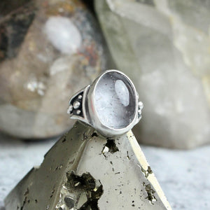 Warrior Ring // Tourmalated Quartz - Size 6